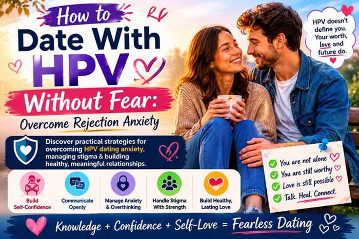 dating with HPV without fear of rejection, dating after HPV diagnosis without fear, how to overcome fear of dating with HPV, how to date without fear after an HPV diagnosis, is it normal to feel scared to date after HPV,