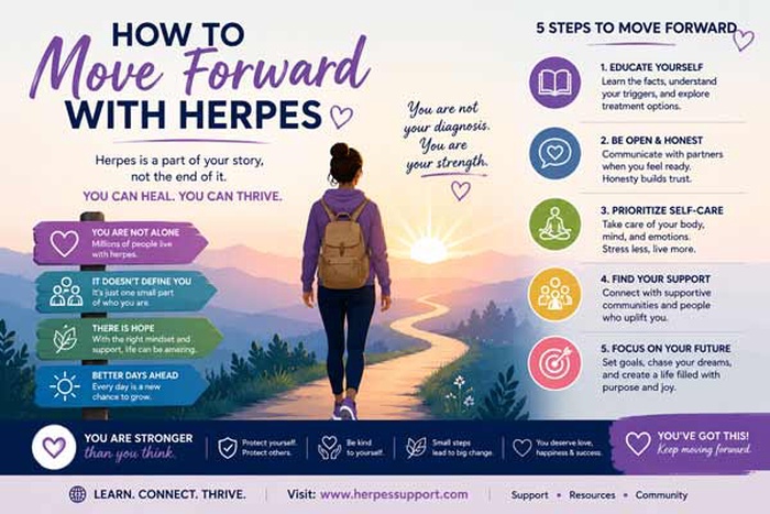 how to move on with herpes， how to move on after herpes， how to move on after herpes diagnosis， how to move forward with herpes，