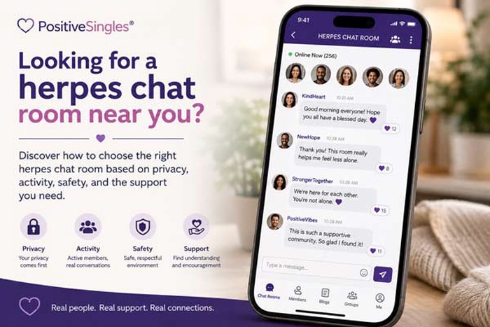 Looking for a herpes chat room near you? Find online herpes support, anonymous chat, dating discussions, emotional support, and local connections with people who understand HSV.