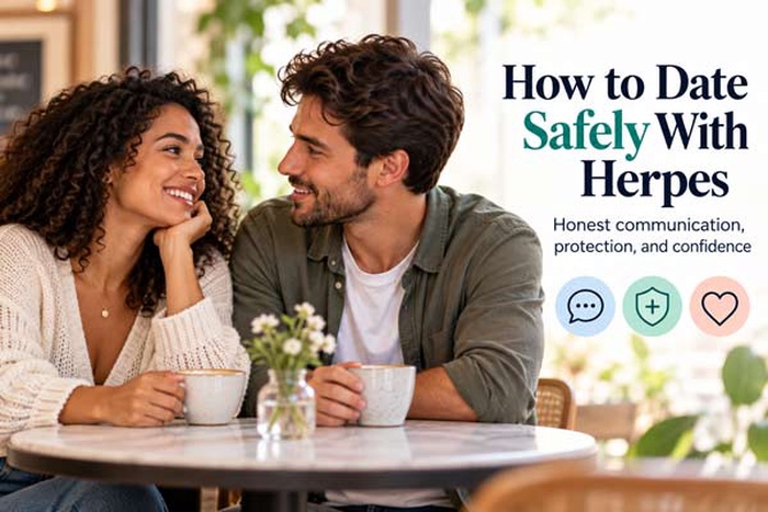 what is the safest way to date with herpes, dating with herpes, herpes dating safety, safe sex with herpes, dating someone with herpes, herpes disclosure, HSV dating, genital herpes dating, herpes transmission risk, dating with HSV 1, dating with HSV 2