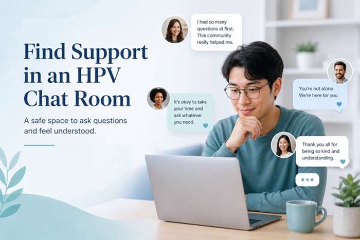 How HPV Chat Rooms Help After HPV Diagnosis, HPV chat room, HPV support chat room, HPV community, HPV help chat room, HPV support after diagnosis, HPV loneliness, HPV anxiety after diagnosis, people with HPV experiences, online HPV support