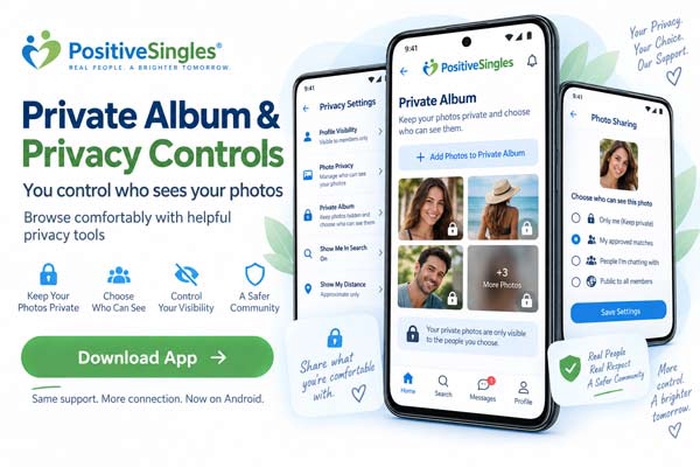 PositiveSingles Android App Privacy
