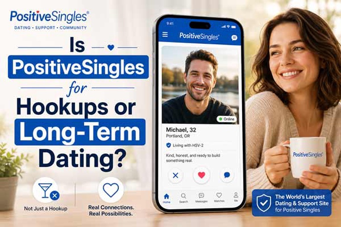 Is PositiveSingles for hookups or serious relationships, PositiveSingles serious dating, PositiveSingles relationship goals, PositiveSingles hookup app, PositiveSingles long-term relationships, marriage on PositiveSingles, casual dating on PositiveSingles, STI dating platform