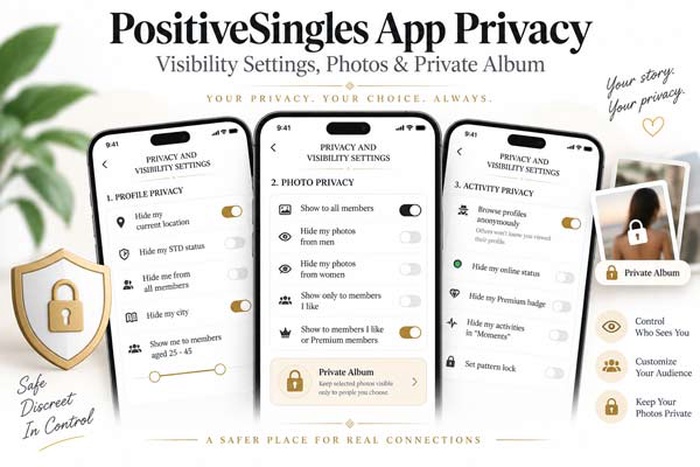 Positive Singles App Privacy Settings: How to Control Your Visibility