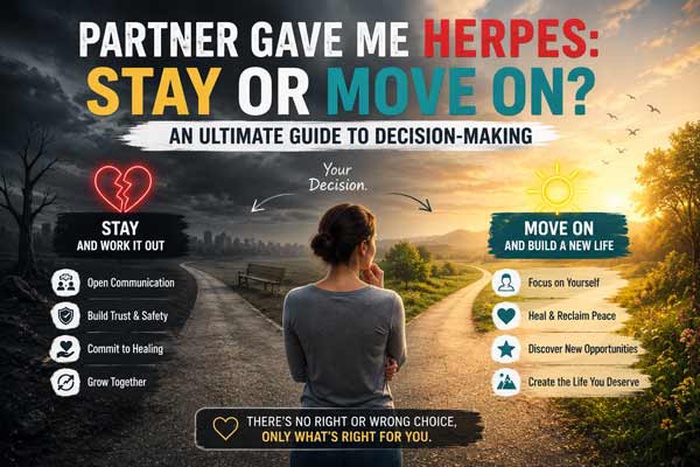 Should I stay with my boyfriend if he gave me herpes? my partner gave me herpes, should I stay with my partner, Would You Stay With Someone Who Gave You An STD? My boyfriend has herpes. What should I do?