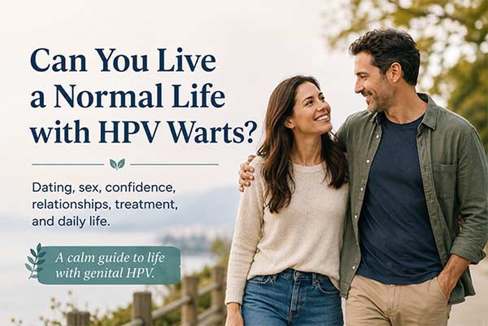 Can you live a normal life with HPV warts? Learn how HPV affects dating, sex, confidence, relationships, treatment, and daily life.