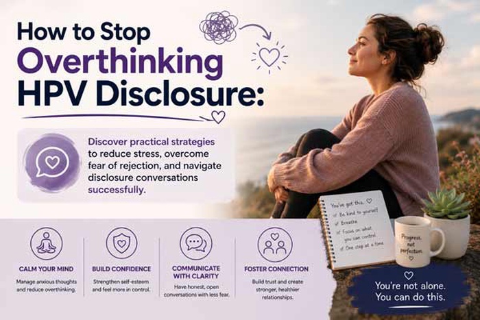 how to stop overthinking HPV disclosure, how to stop worrying about telling someone I have HPV, HPV disclosure anxiety how to deal with it, overthinking telling partner about HPV, how to not panic about telling someone you have HPV, HPV disclosure stress and overthinking, I can't stop overthinking telling someone I have HPV, HPV disclosure anxiety, 