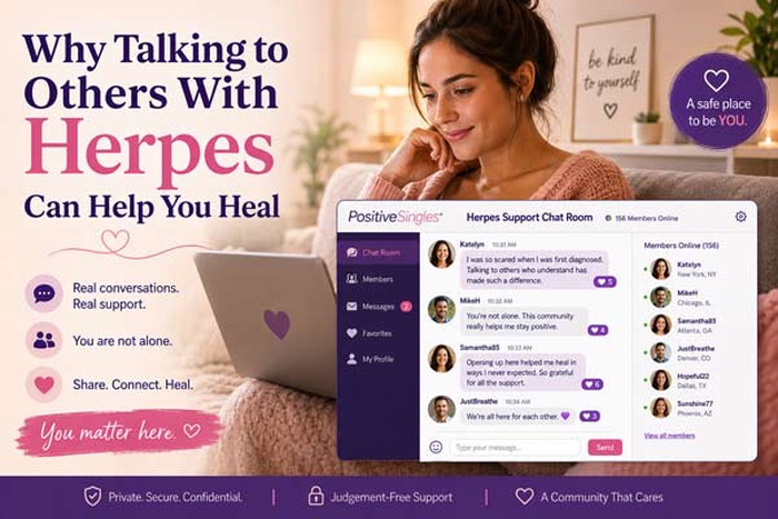 Why Talking to Others With Herpes Can Help You Heal & Feel Less Alone