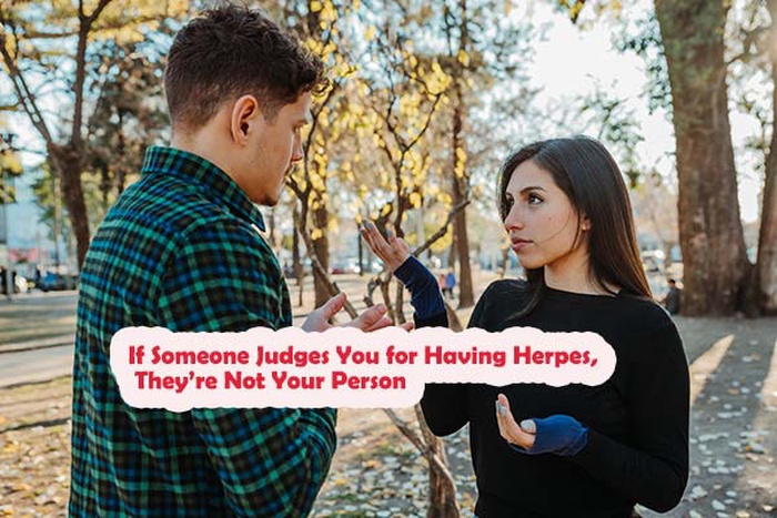 How do I cope when people judge me for having herpes?