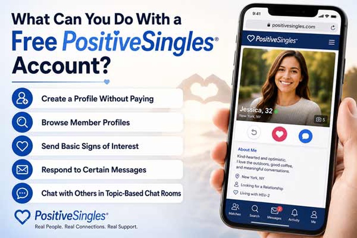 What Can You Do With a Free PositiveSingles  trial Account?