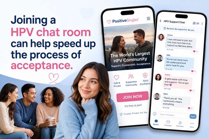 Joining a hpv chat room can help speed up the process of acceptance.