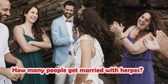 how many people get married with herpes