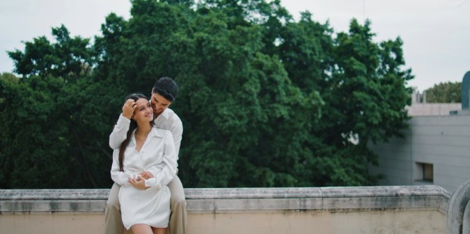 positive couple outdoor