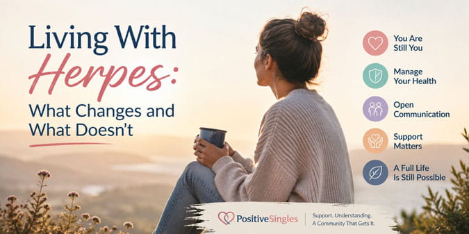 living with herpes