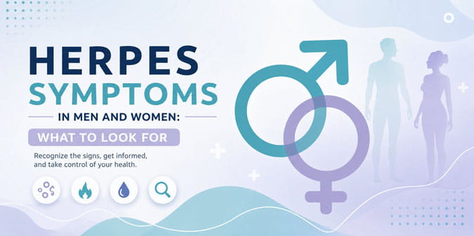 herpes symptoms in men and women