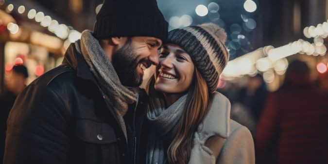 Couple standing together
