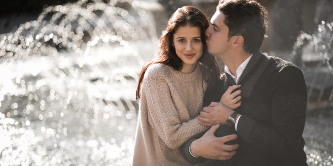 positive couple in love