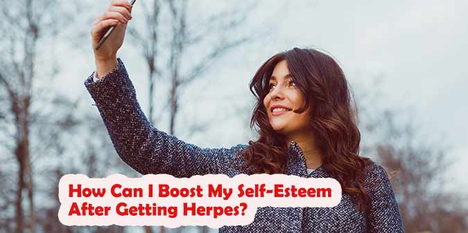 How can I boost my self-esteem after getting herpes?